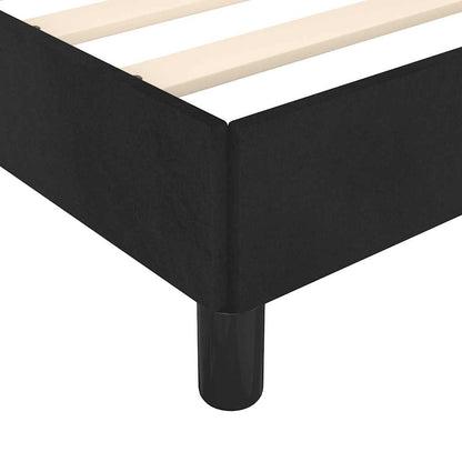Giroletto senza Materasso Nero 120x190 cm Velluto