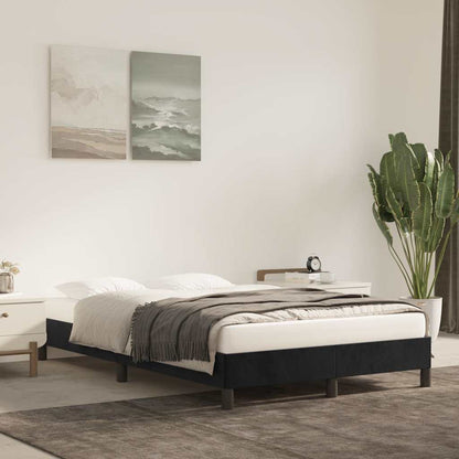 Giroletto senza Materasso Nero 120x190 cm Velluto