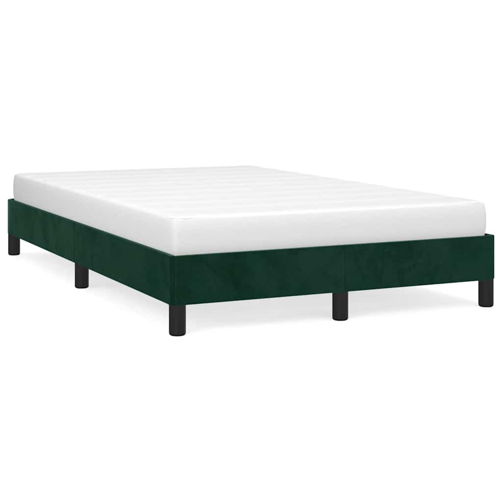Giroletto senza Materasso Verde Scuro 120x190 cm Velluto