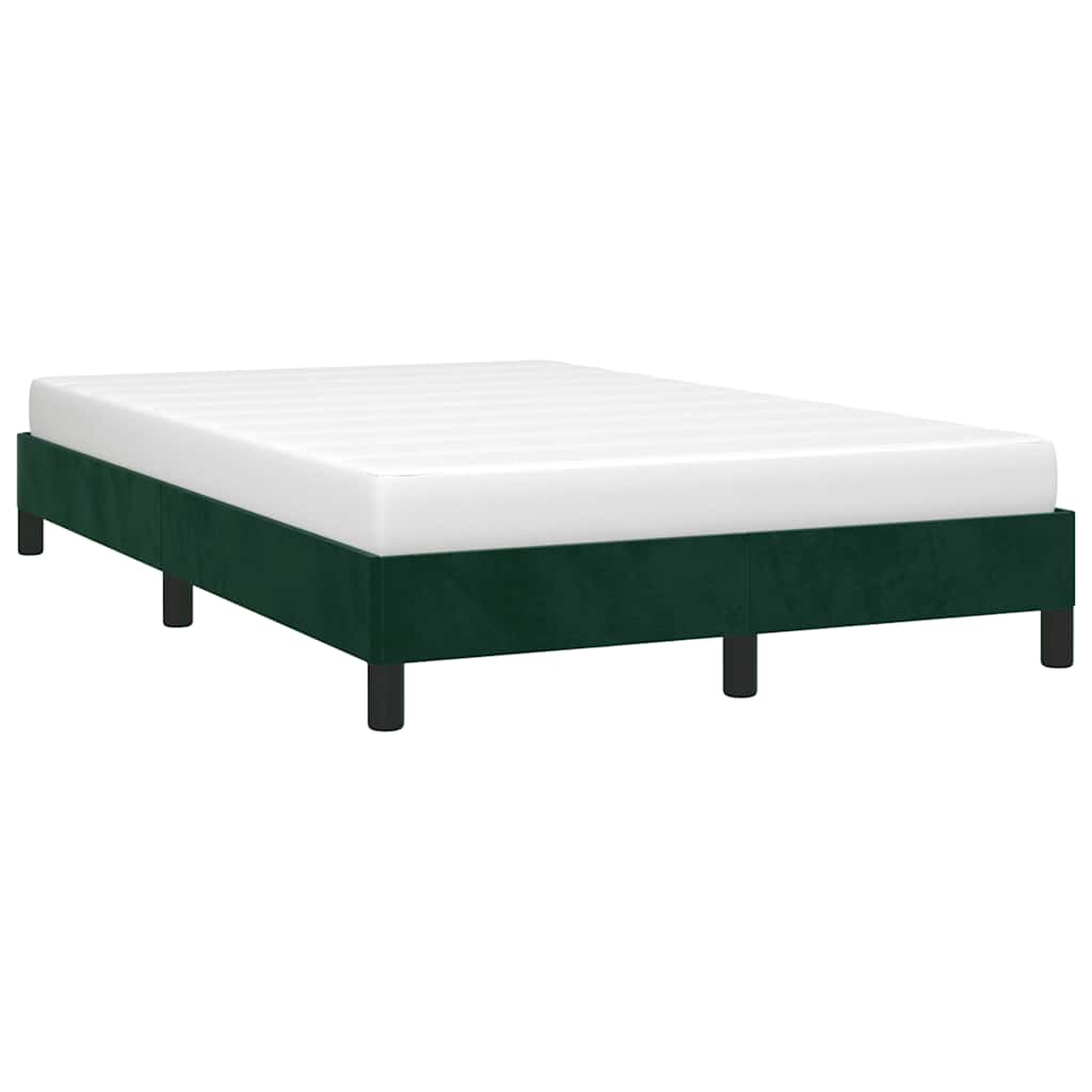 Giroletto senza Materasso Verde Scuro 120x190 cm Velluto
