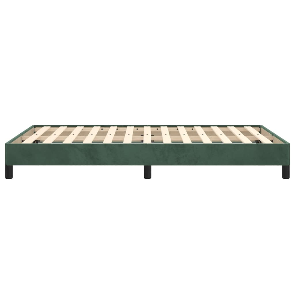 Giroletto senza Materasso Verde Scuro 120x190 cm Velluto - homemem39