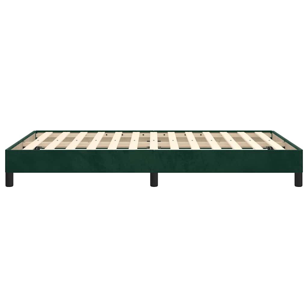 Giroletto senza Materasso Verde Scuro 120x190 cm Velluto
