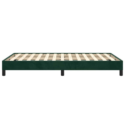 Giroletto senza Materasso Verde Scuro 120x190 cm Velluto