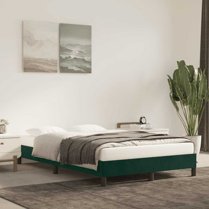Giroletto senza Materasso Verde Scuro 120x190 cm Velluto
