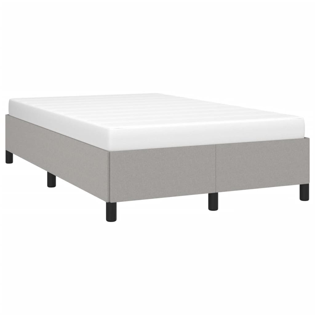 Giroletto senza Materasso Grigio Chiaro 120x190 cm in Tessuto