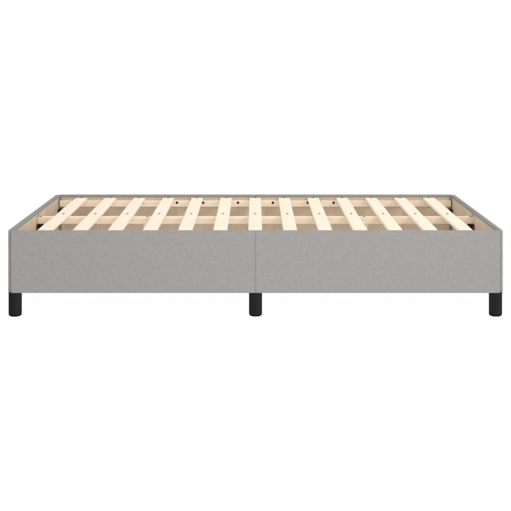 Giroletto senza Materasso Grigio Chiaro 120x190 cm in Tessuto