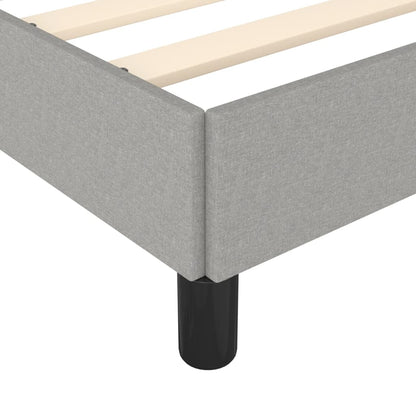 Giroletto senza Materasso Grigio Chiaro 120x190 cm in Tessuto