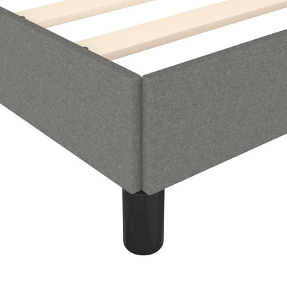 Giroletto senza Materasso Grigio Scuro 120x190 cm in Tessuto