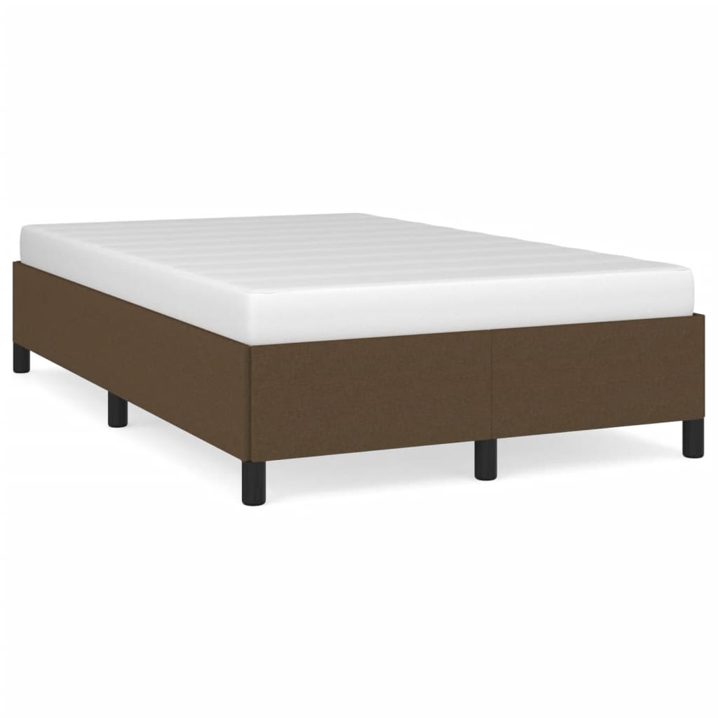 Giroletto senza Materasso Marrone Scuro 80x200 cm in Tessuto