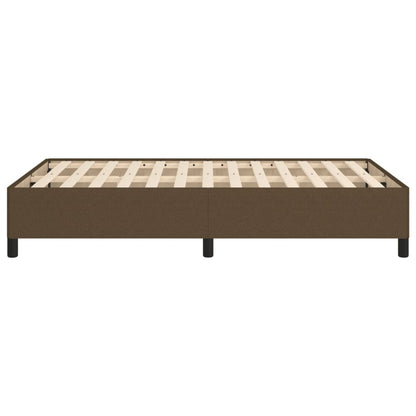 Giroletto senza Materasso Marrone Scuro 80x200 cm in Tessuto