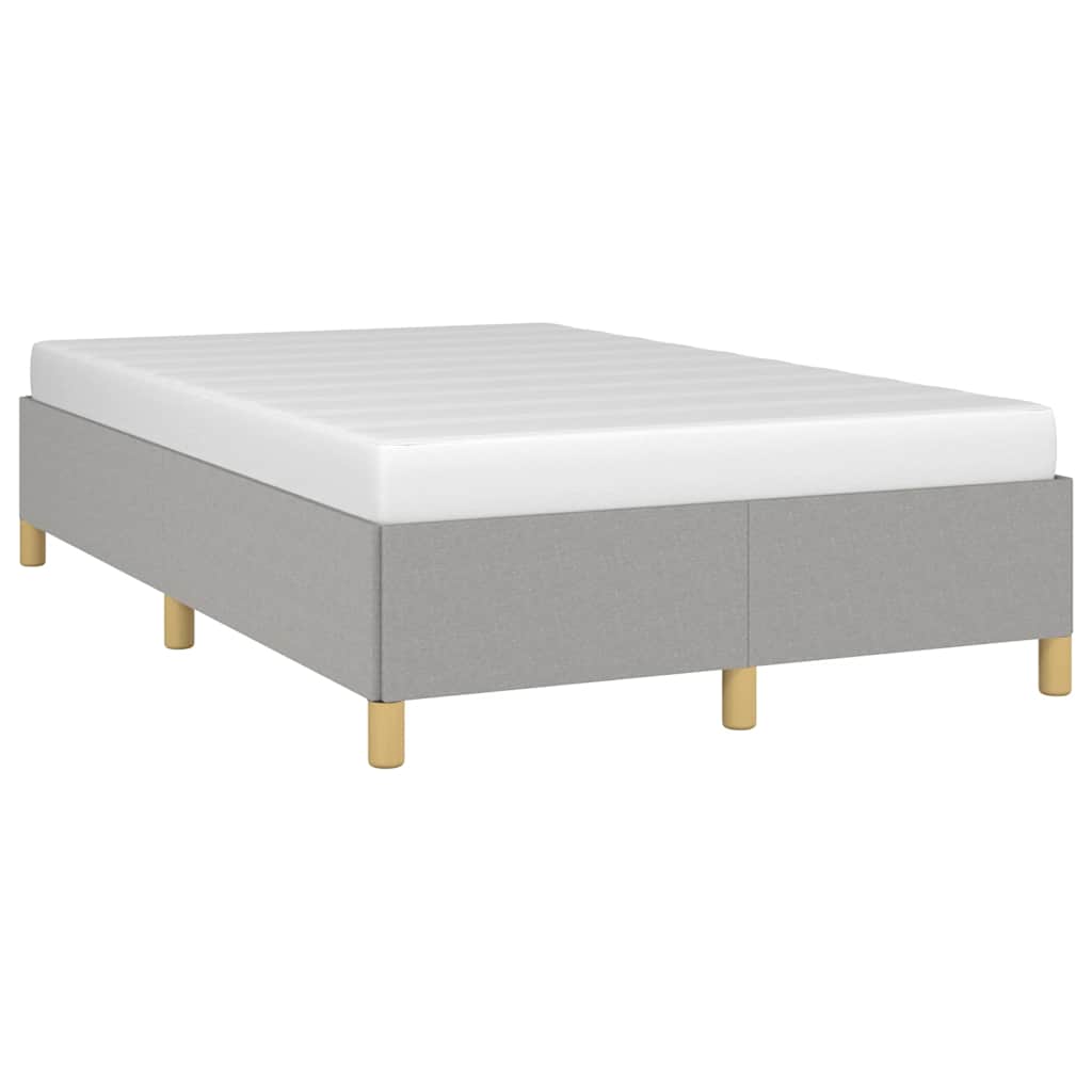 Giroletto senza Materasso Grigio Chiaro 120x190 cm in Tessuto