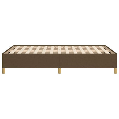 Giroletto senza Materasso Marrone Scuro 80x200 cm in Tessuto