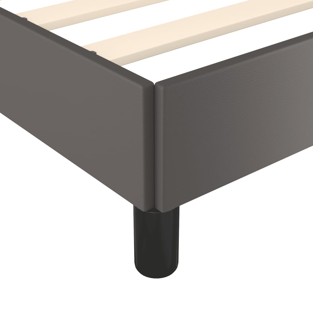 Giroletto senza Materasso Grigio 120x190 cm Similpelle | homemem39