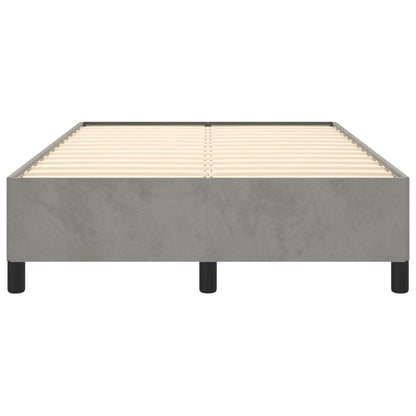 Giroletto senza Materasso Grigio Chiaro 120x190 cm Velluto