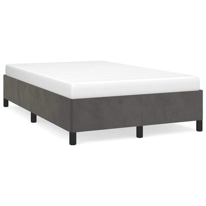 Giroletto senza Materasso Grigio Scuro 120x190 cm Velluto