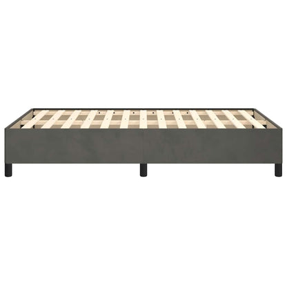 Giroletto senza Materasso Grigio Scuro 120x190 cm Velluto