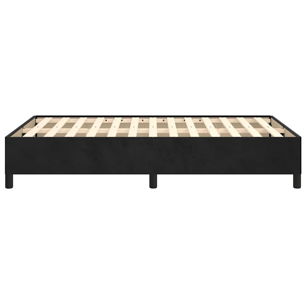Giroletto senza Materasso Nero 120x190 cm Velluto
