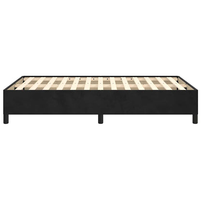 Giroletto senza Materasso Nero 120x190 cm Velluto