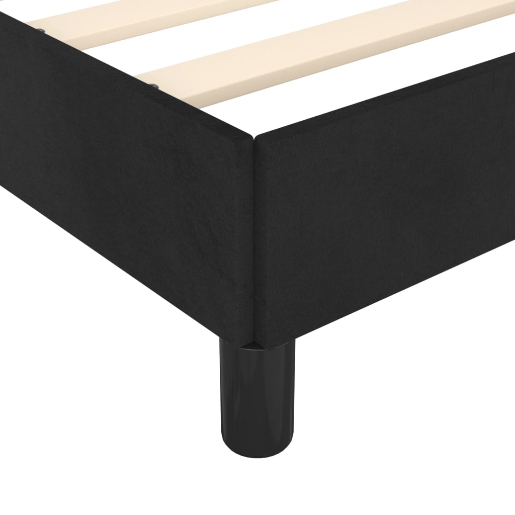 Giroletto senza Materasso Nero 120x190 cm Velluto | homemem39