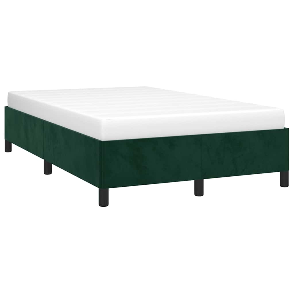 Giroletto senza Materasso Verde Scuro 120x190 cm Velluto