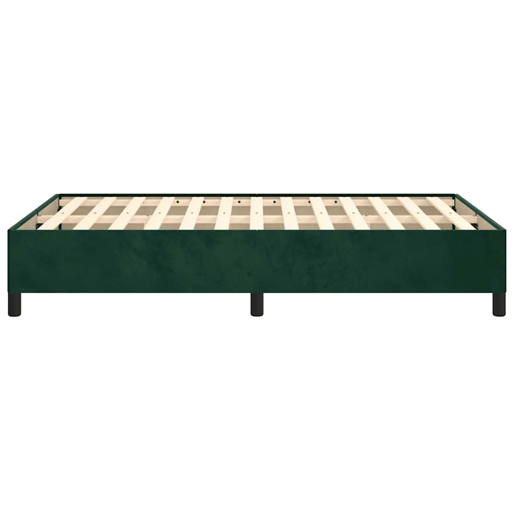 Giroletto senza Materasso Verde Scuro 120x190 cm Velluto