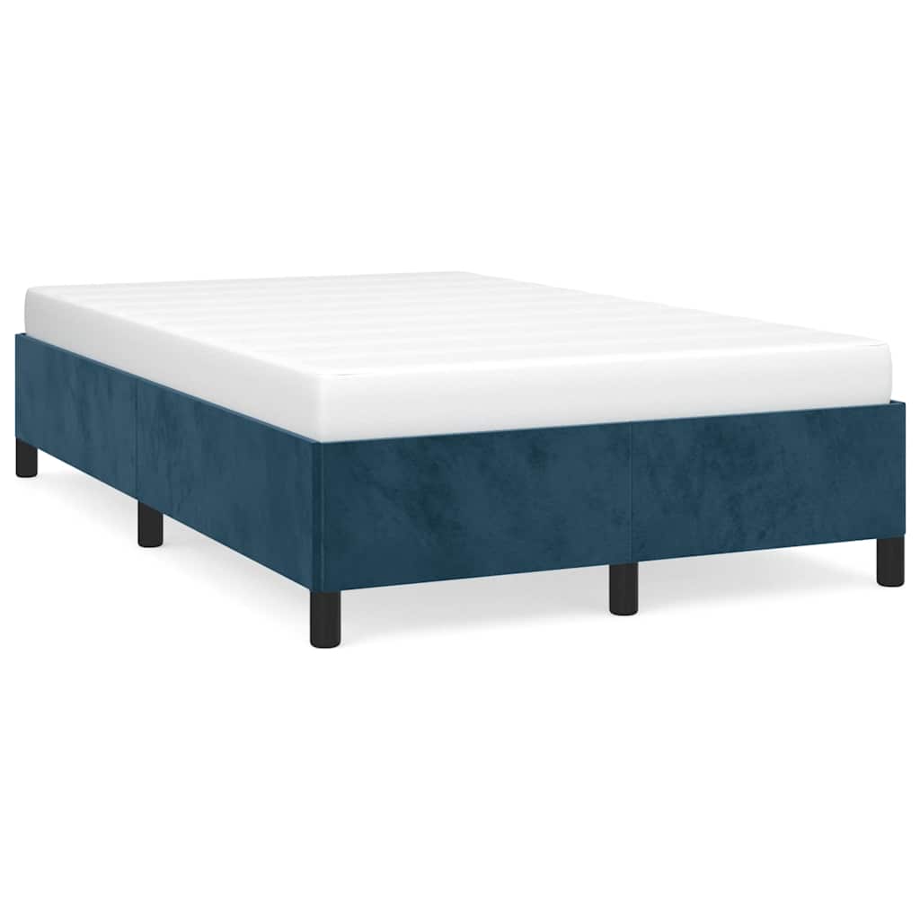 Giroletto senza Materasso Blu Scuro 120x190 cm Velluto | homemem39
