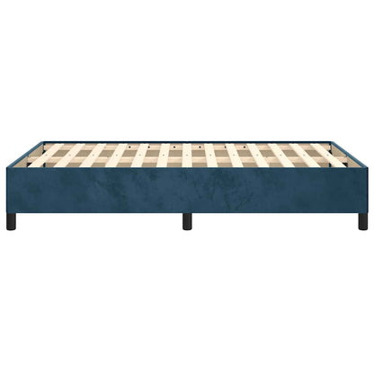 Giroletto senza Materasso Blu Scuro 120x190 cm Velluto
