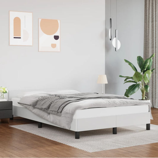 Giroletto senza Materasso Bianco 120x190 cm Similpelle