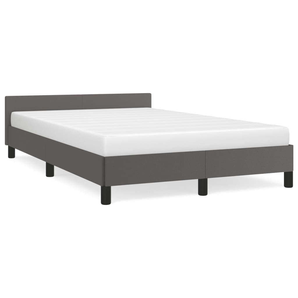 Giroletto senza Materasso Grigio 120x190 cm Similpelle