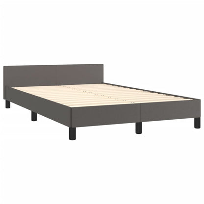 Giroletto senza Materasso Grigio 120x190 cm Similpelle