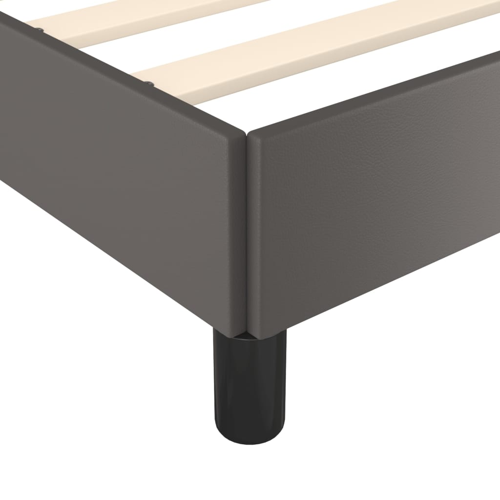 Giroletto senza Materasso Grigio 120x190 cm Similpelle