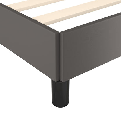 Giroletto senza Materasso Grigio 120x190 cm Similpelle