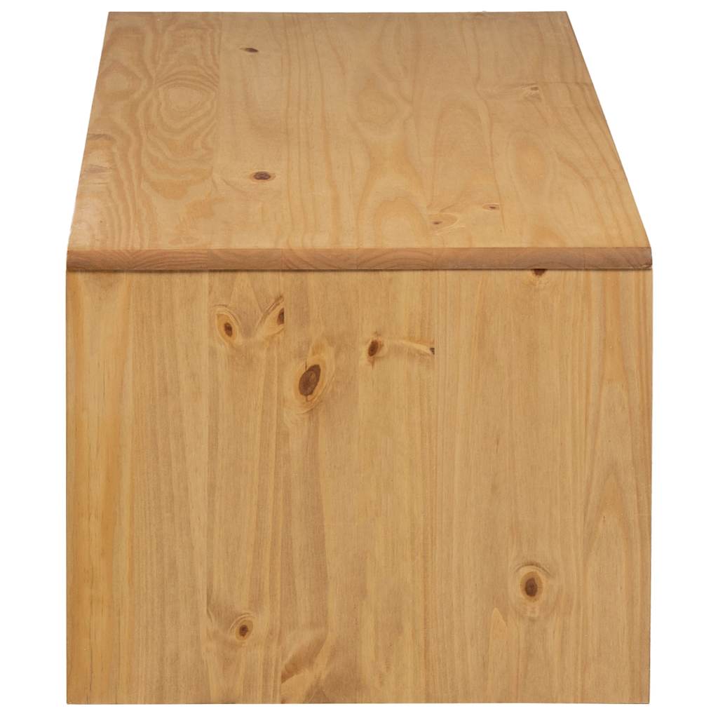 Tavolino Salotto SAUDA Rovere 99x55x45 cm Legno Massello Pino