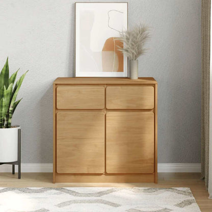 Credenza SAUDA 80x43x75,5 cm in Legno Massello di Pino - homemem39