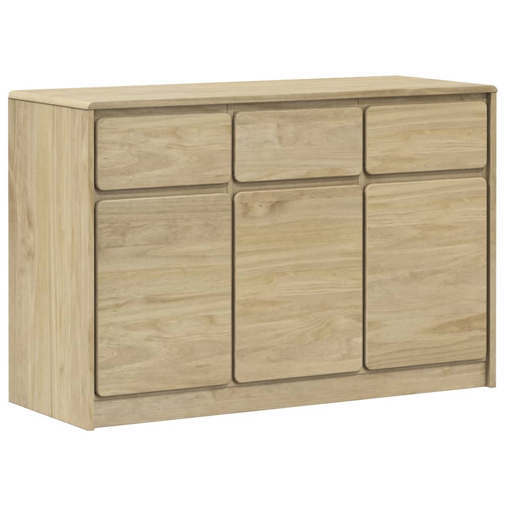 SAUDA Oak Sideboard 114x43x75.5 cm in Solid Pine Wood