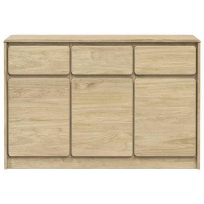 SAUDA Oak Sideboard 114x43x75.5 cm in Solid Pine Wood