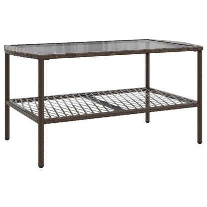 Set Divano da Giardino 4 pz con Cuscini Marrone in Polyrattan | homemem39