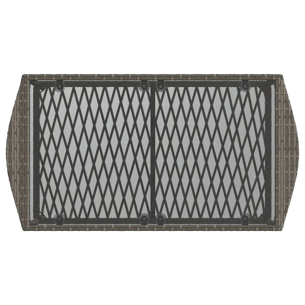 Set Divani da Giardino 4 pz con Cuscini in Polyrattan Grigio | homemem39