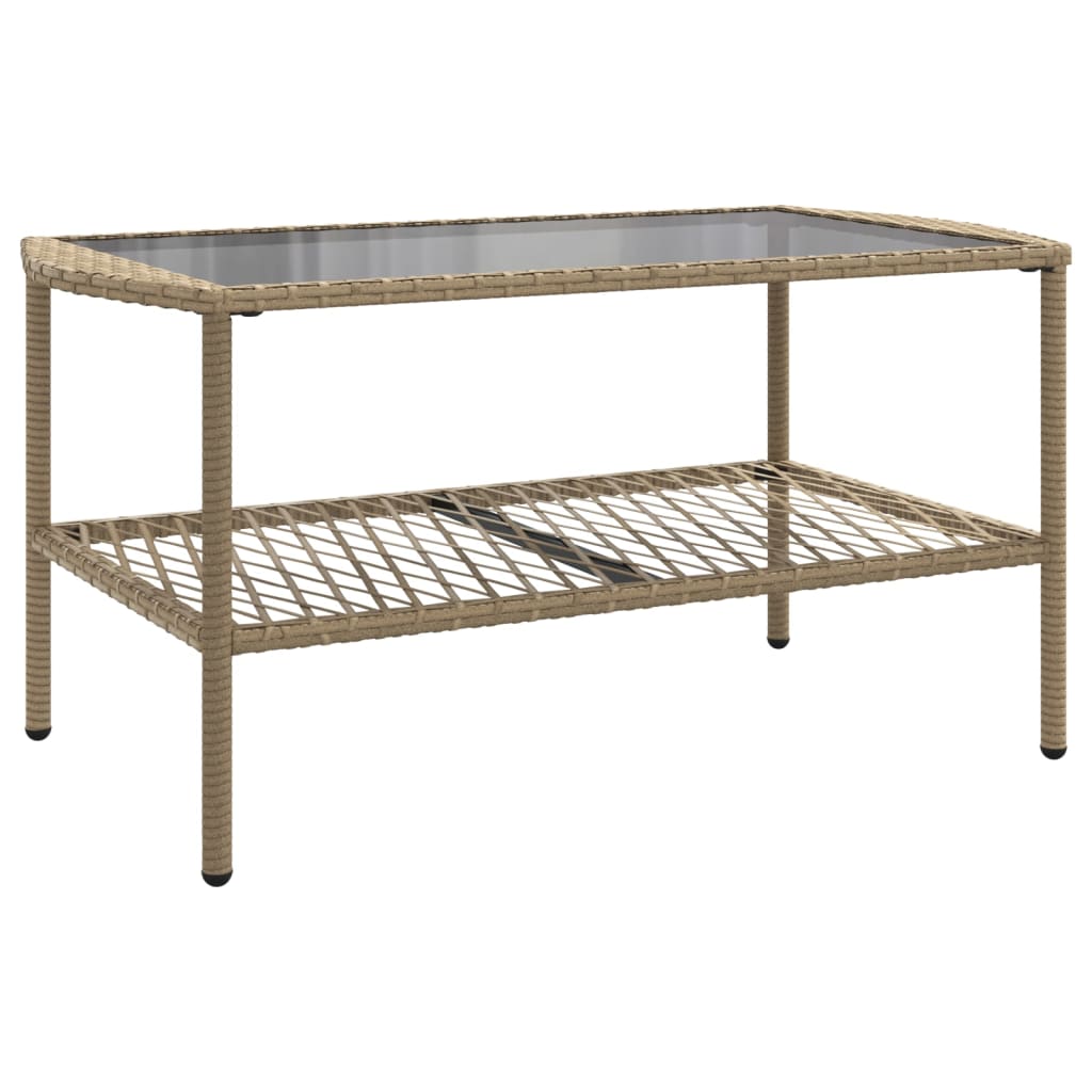 Set Divano da Giardino 4 pz con Cuscini Beige in Polyrattan - homemem39