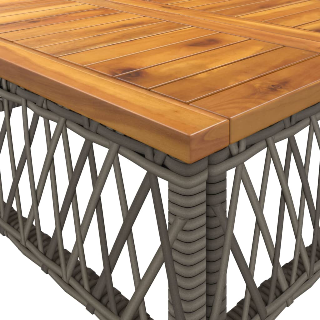 Set Divano da Giardino 2 pz con Cuscini Grigio in Polyrattan | homemem39