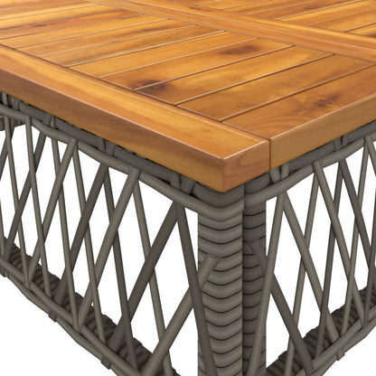 Set Divano da Giardino 2 pz con Cuscini Grigio in Polyrattan | homemem39
