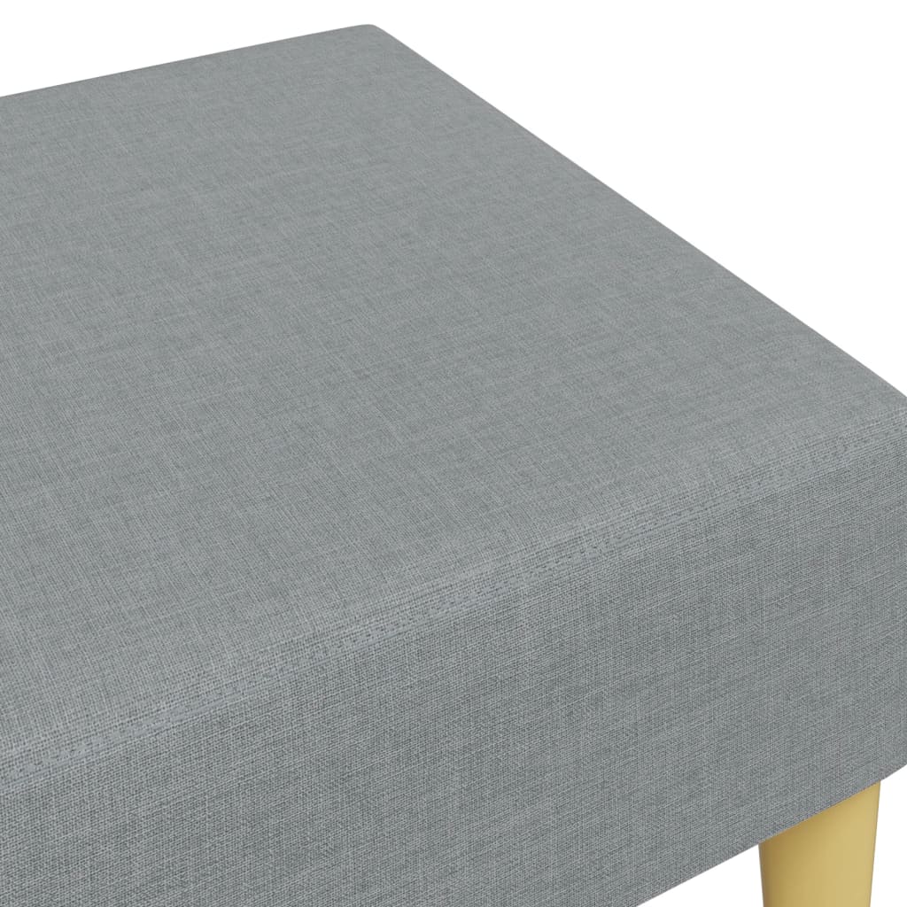Poggiapiedi Grigio Chiaro 77x55x31 cm in Tessuto - homemem39