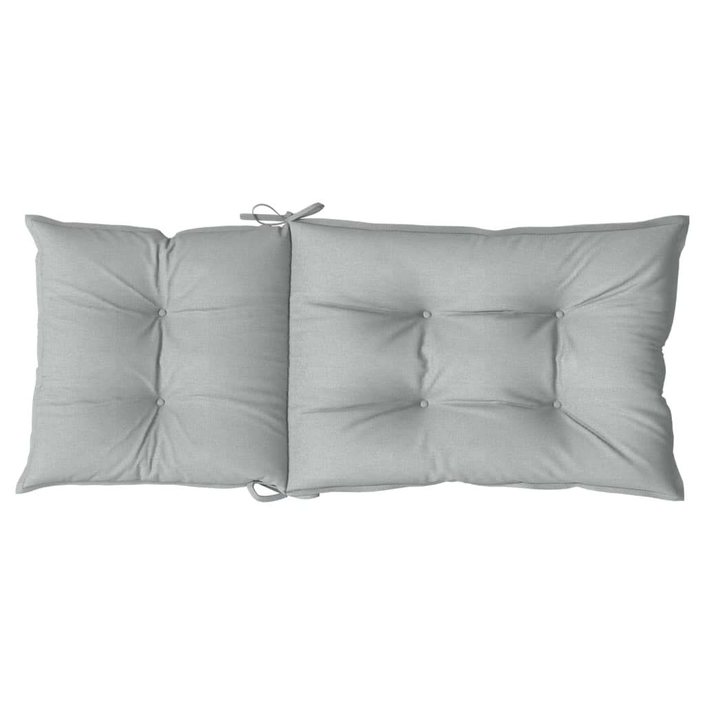 Cuscini Sedia Schiena Alta 4 Grigio Mélange 120x50x7 Tessuto | homemem39