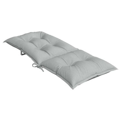 Cuscini Sedia Schiena Alta 6 Grigio Mélange 120x50x7 Tessuto | homemem39