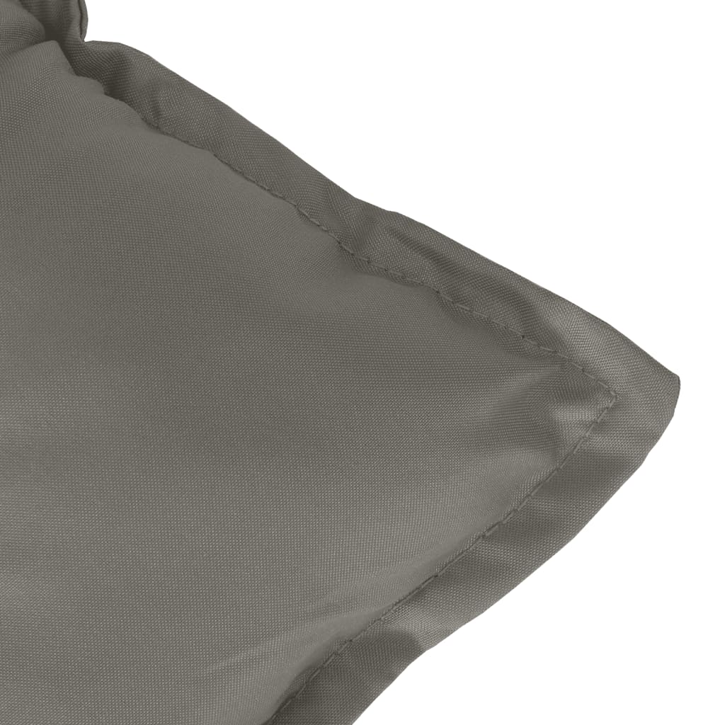 Cuscini Sedia Schiena Alta 2 Grigio Mélange 120x50x7 Tessuto