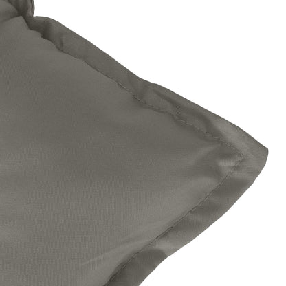Cuscini Sedia Schiena Alta 2 Grigio Mélange 120x50x7 Tessuto