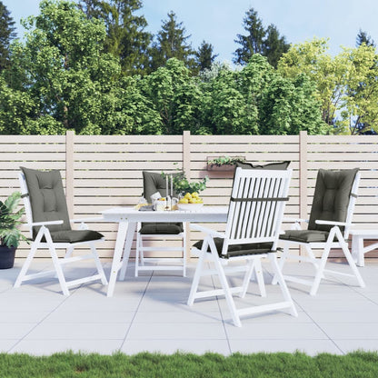 Cuscini Sedia Schiena Alta 4 Grigio Mélange 120x50x7 Tessuto | homemem39