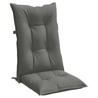 Cuscini Sedia Schiena Alta 4 Grigio Mélange 120x50x7 Tessuto | homemem39