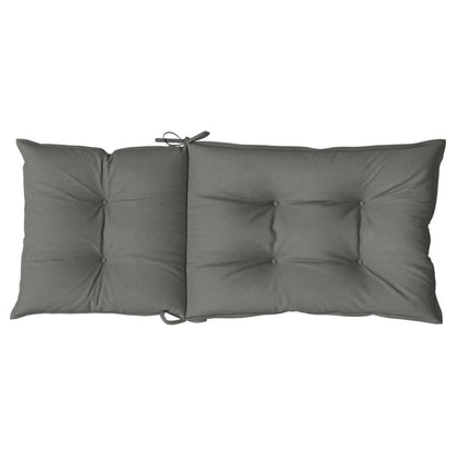Cuscini Sedia Schiena Alta 4 Grigio Mélange 120x50x7 Tessuto | homemem39