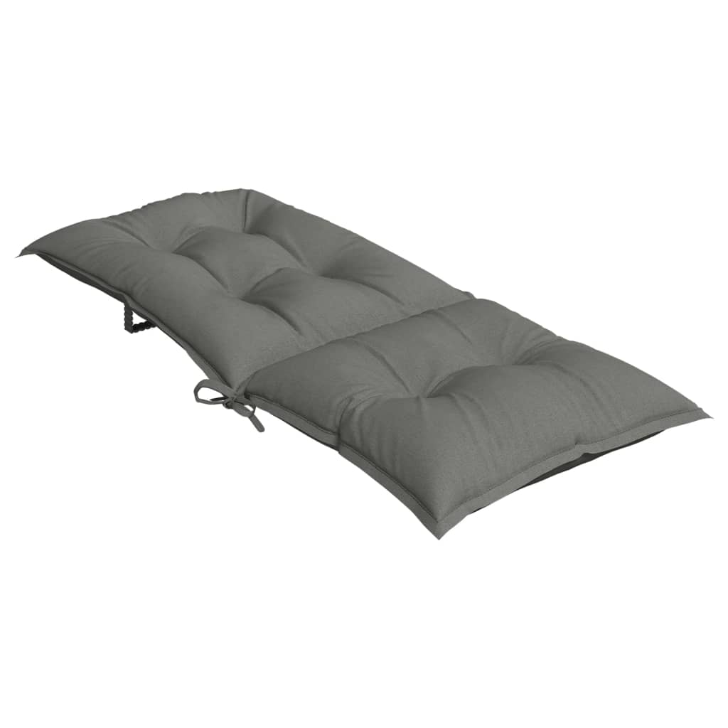 Cuscini Sedia Schiena Alta 6 Grigio Mélange 120x50x7 Tessuto | homemem39